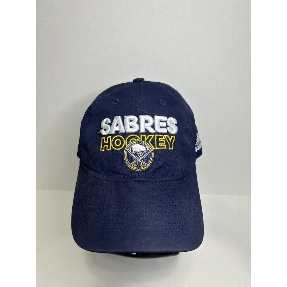 Buffalo Sabres Hockey Hat Adidas Cap Authentic NHL Pro Adjustable Hook/Loop Stra